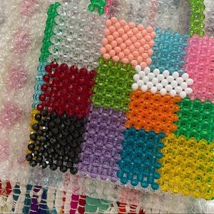 Susan Alexandra Multicolor Beaded Ash Bag